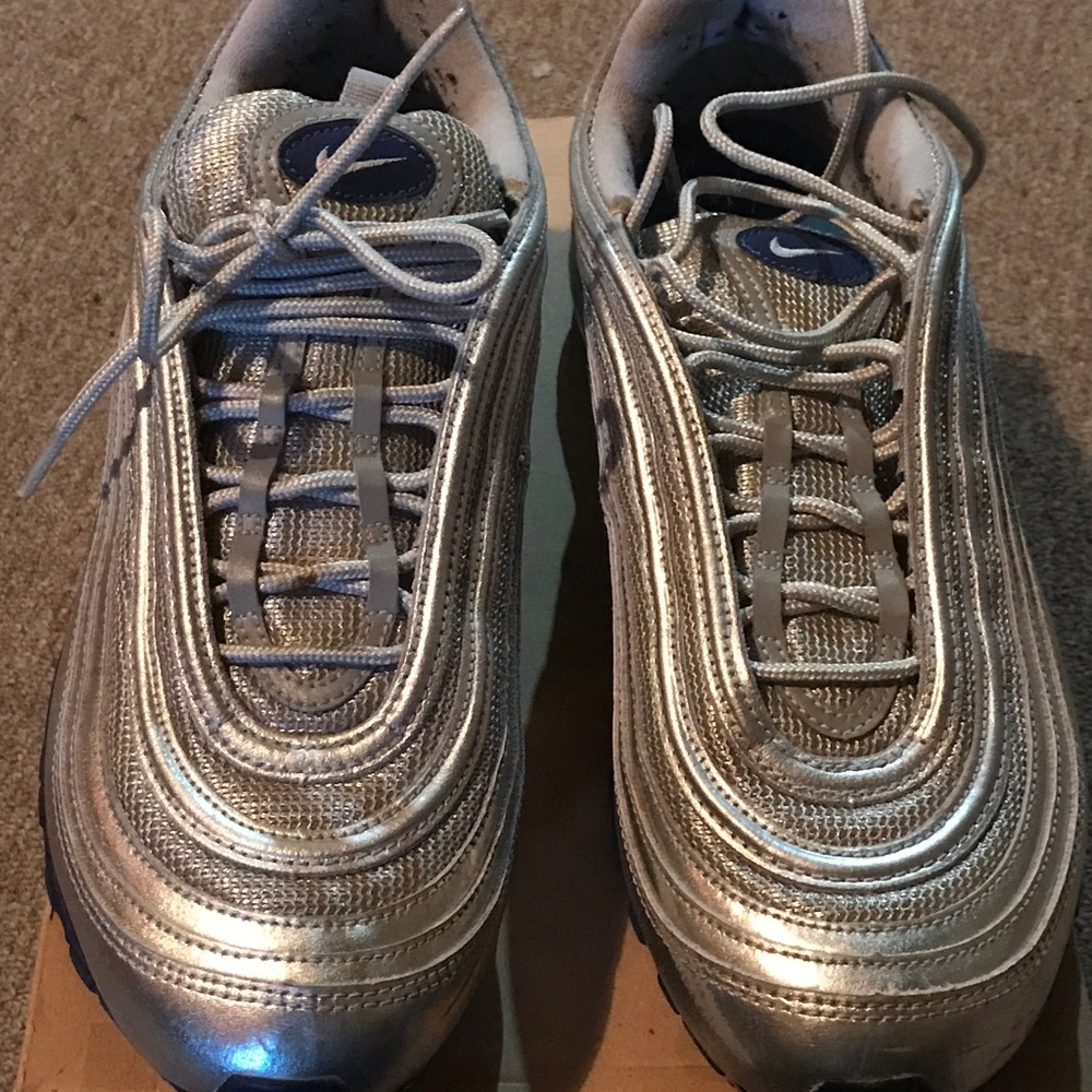 Men Nike Max 97 Metallic Silver (RARE) Size 11